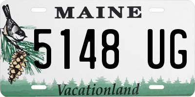 ME license plate 5148UG