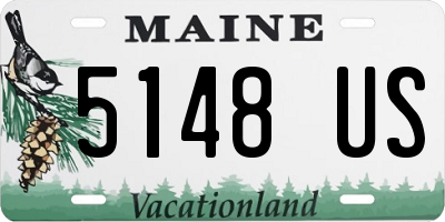 ME license plate 5148US