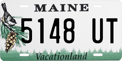 ME license plate 5148UT