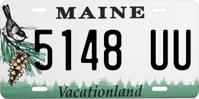 ME license plate 5148UU