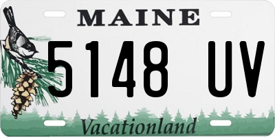ME license plate 5148UV