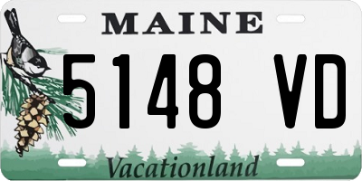 ME license plate 5148VD