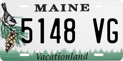 ME license plate 5148VG