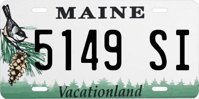 ME license plate 5149SI