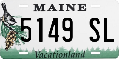 ME license plate 5149SL