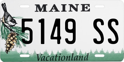 ME license plate 5149SS