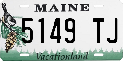 ME license plate 5149TJ