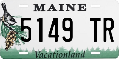 ME license plate 5149TR