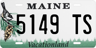 ME license plate 5149TS