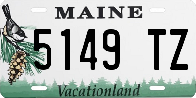 ME license plate 5149TZ