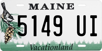 ME license plate 5149UI
