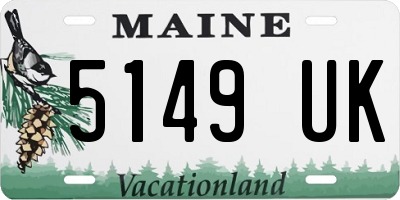 ME license plate 5149UK