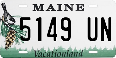 ME license plate 5149UN