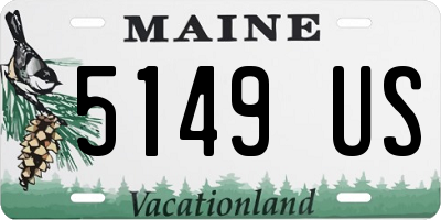 ME license plate 5149US