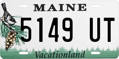 ME license plate 5149UT