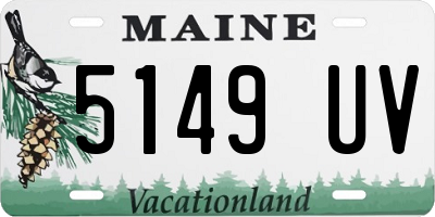 ME license plate 5149UV