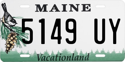 ME license plate 5149UY