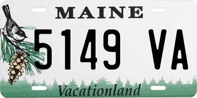 ME license plate 5149VA