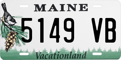 ME license plate 5149VB