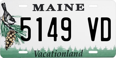 ME license plate 5149VD