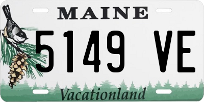ME license plate 5149VE