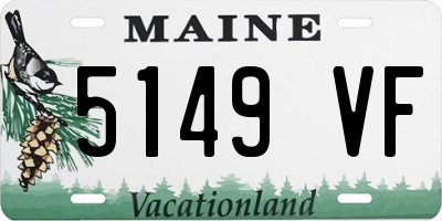 ME license plate 5149VF