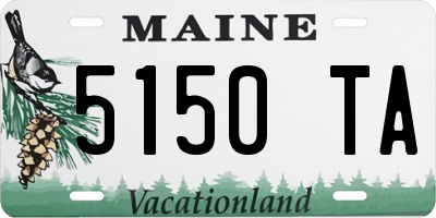 ME license plate 5150TA
