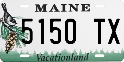 ME license plate 5150TX