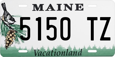 ME license plate 5150TZ