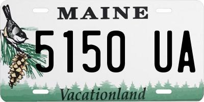 ME license plate 5150UA