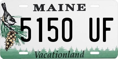 ME license plate 5150UF