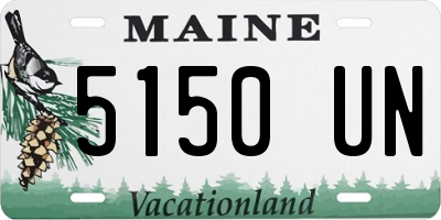 ME license plate 5150UN