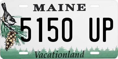 ME license plate 5150UP