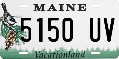 ME license plate 5150UV