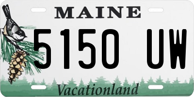 ME license plate 5150UW