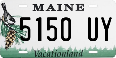 ME license plate 5150UY