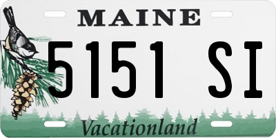 ME license plate 5151SI