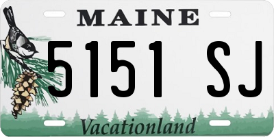 ME license plate 5151SJ