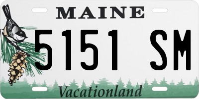 ME license plate 5151SM