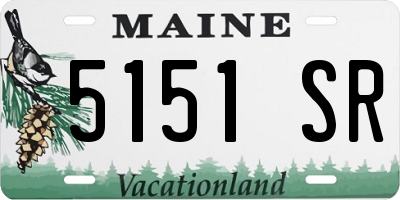 ME license plate 5151SR