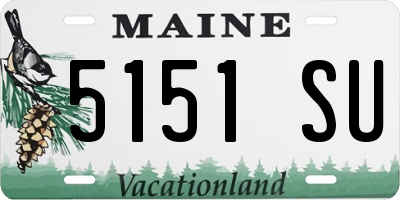 ME license plate 5151SU