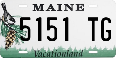 ME license plate 5151TG