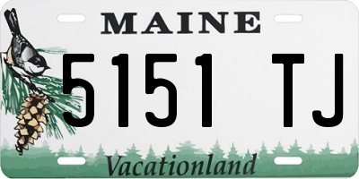 ME license plate 5151TJ
