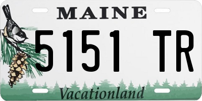 ME license plate 5151TR
