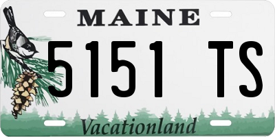 ME license plate 5151TS