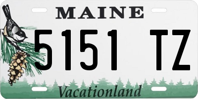 ME license plate 5151TZ