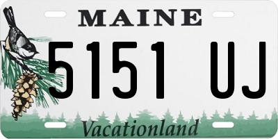 ME license plate 5151UJ