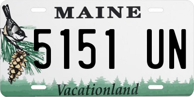 ME license plate 5151UN