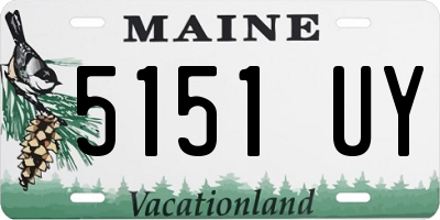 ME license plate 5151UY