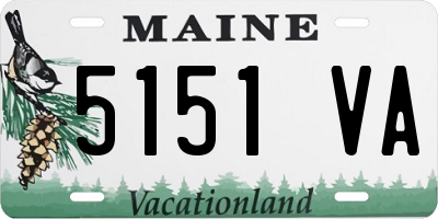 ME license plate 5151VA